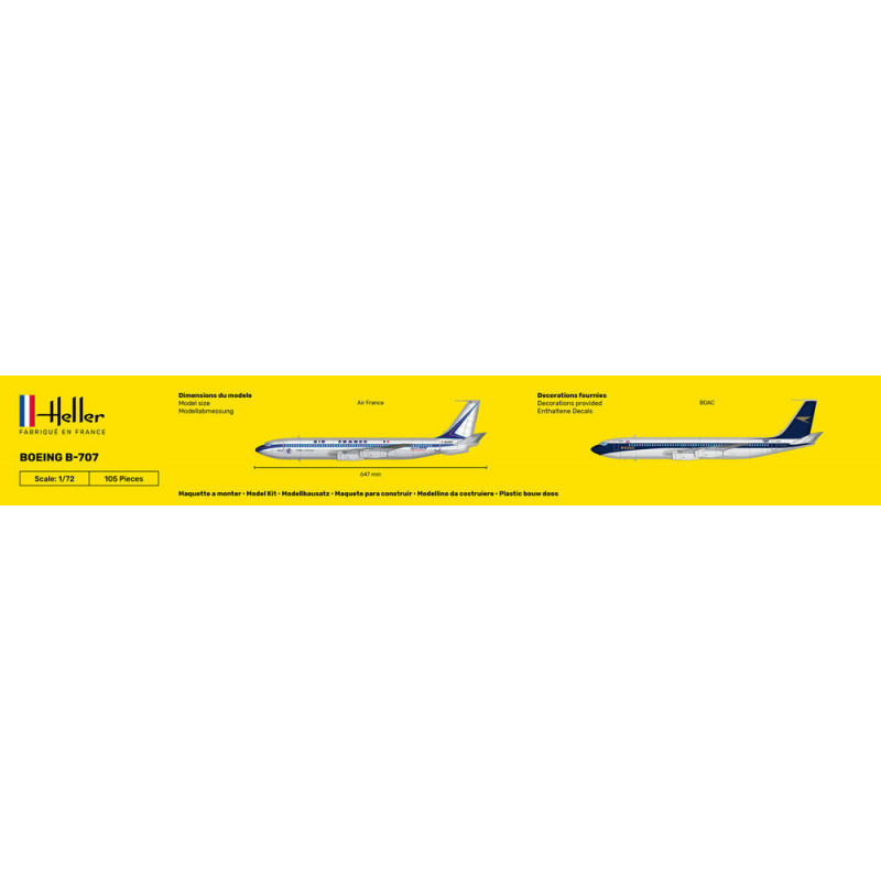 Maquette Boeing B-707 A.F - échelle 1/72 - HELLER 80452